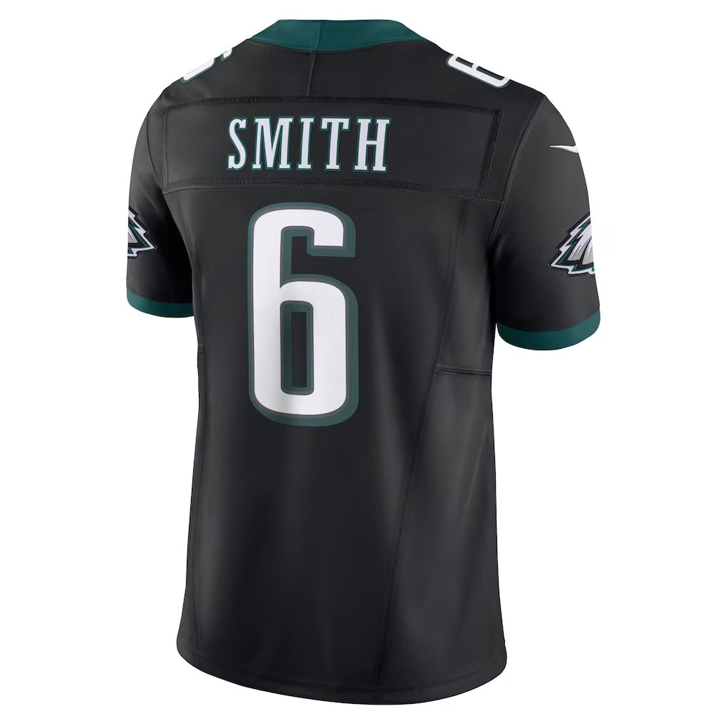 P.Eagles #6 DeVonta Smith Black Alternate Vapor F.U.S.E. Limited Football Stitched jersey