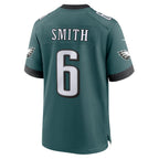 P.Eagles #6 DeVonta Smith Midnight Green Team Game Football Stitched jersey