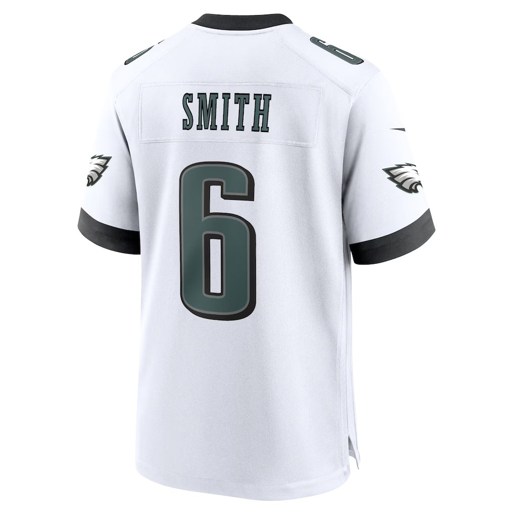 P.Eagles #6 DeVonta Smith White White Game Football Stitched jersey