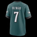 P.Eagles #7 Kelee Ringo Midnight Green Team Game Jersey