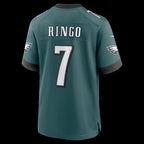 P.Eagles #7 Kelee Ringo Midnight Green Team Game Jersey