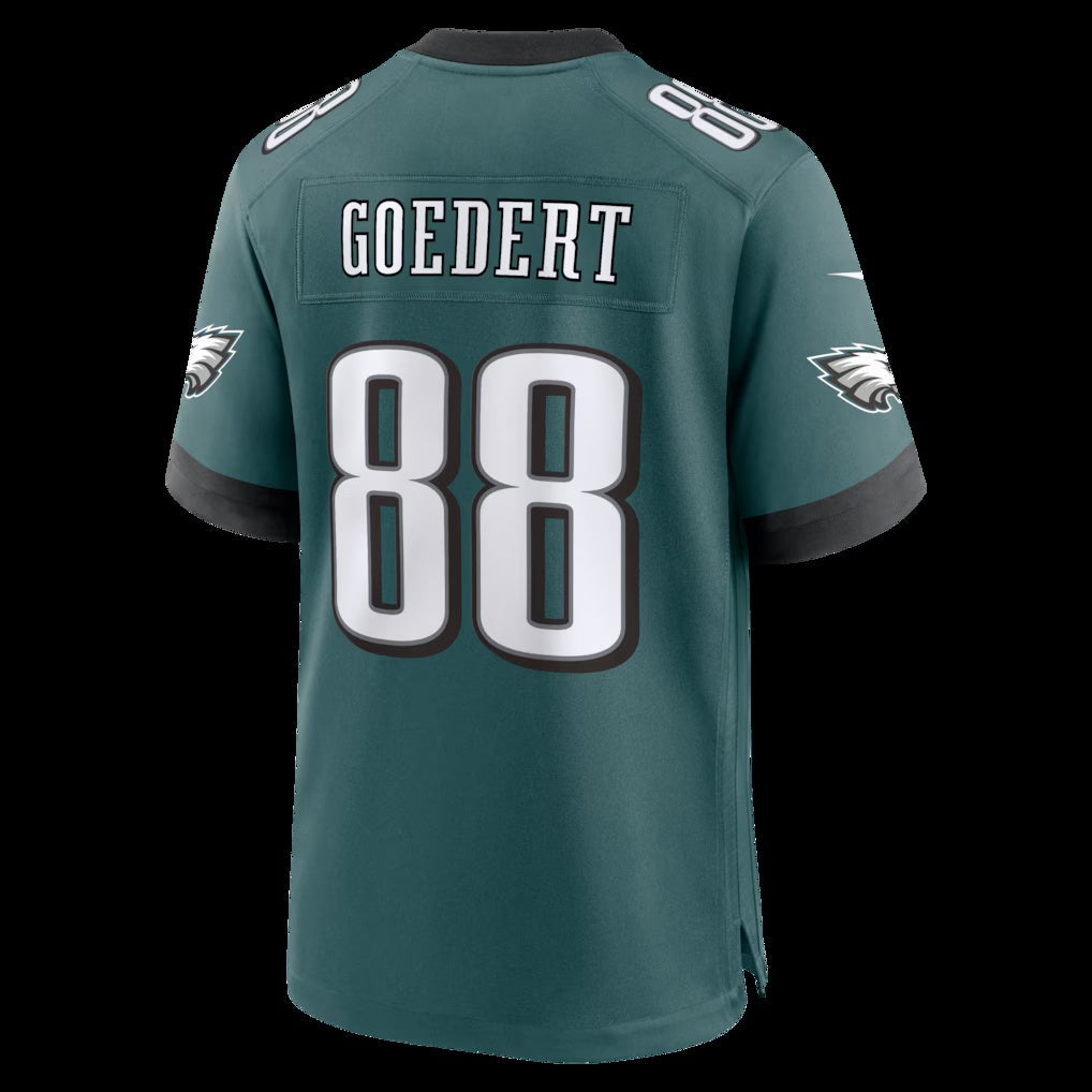 P.Eagles #88 Dallas Goedert Midnight Green Team Game Jersey