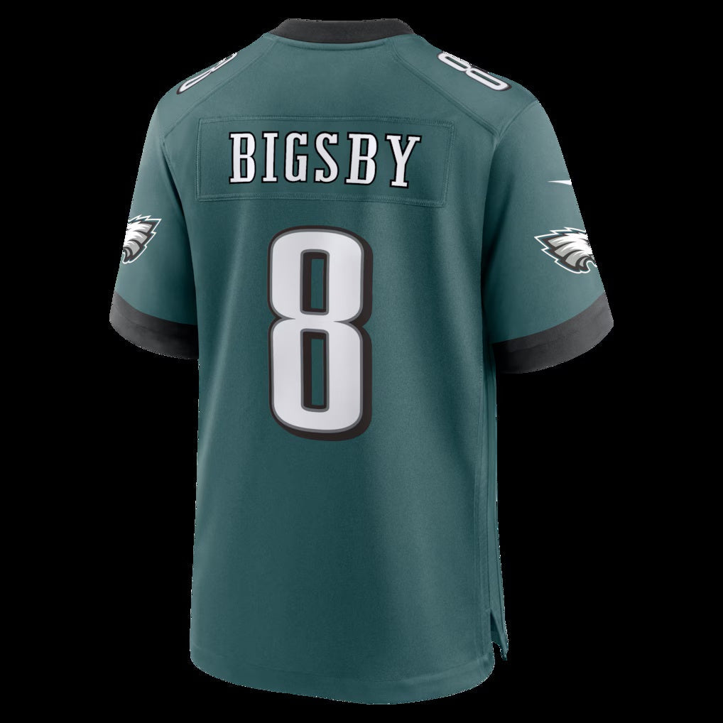 P.Eagles #8 Tank Bigsby Midnight Green Team Game Jersey