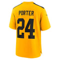 P.Steelers #24 Joey Porter Jr. Gold Alternate 1933 Throwback Game Football Stitched jersey
