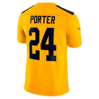 P.Steelers #24 Joey Porter Jr. Gold Alternate 1933 Throwback Vapor F.U.S.E. Limited Football Stitched jersey