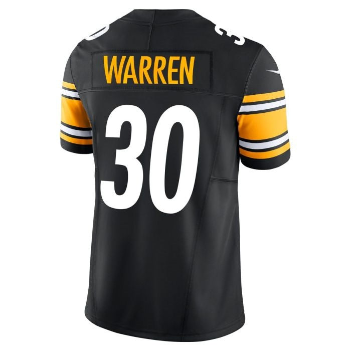 P.Steelers #30 Jaylen Warren Vapor F.U.S.E Limited Home Football Stitched jersey