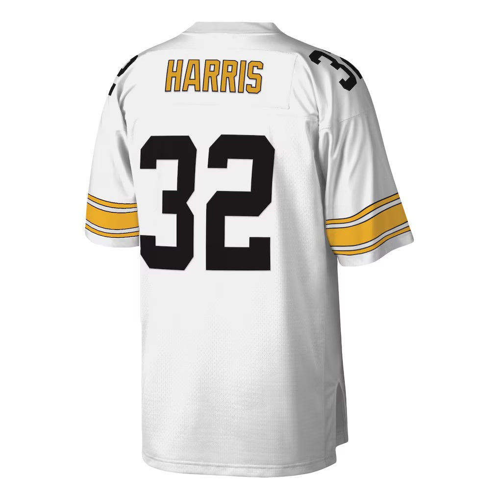 P.Steelers #32 Franco Harris Mitchell & Ness White Legacy Replica Football Stitched jersey