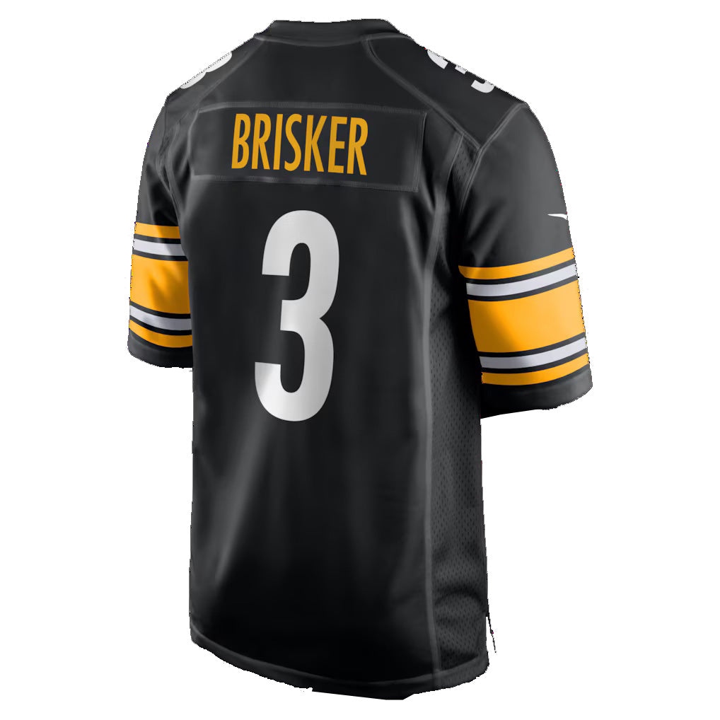 P.Steelers #3 Jaquan Brisker Black Team Game Jersey