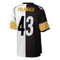 P.Steelers #43 Troy Polamalu Mitchell & Ness Replica Limited Split Jersey
