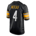 P.Steelers #4 DK Metcalf Black Game Player Jersey