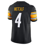 P.Steelers #4 DK Metcalf Black Team Vapor F.U.S.E. Limited Jersey