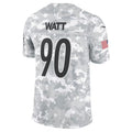 P.Steelers #90 T.J. Watt Arctic Camo 2024 Salute to Service Limited Jersey