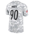 P.Steelers #90 T.J. Watt Arctic Camo 2024 Salute to Service Limited Jersey