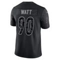 P.Steelers #90 T.J. Watt Black RFLCTV Limited Jersey