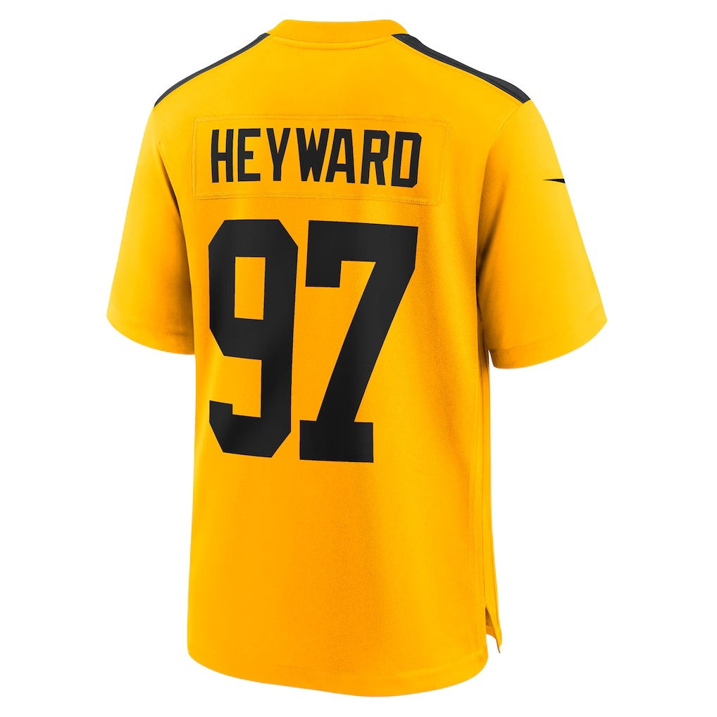 P.Steelers #97 Cameron Heyward Gold Alternate 1933 Throwback Game Jersey