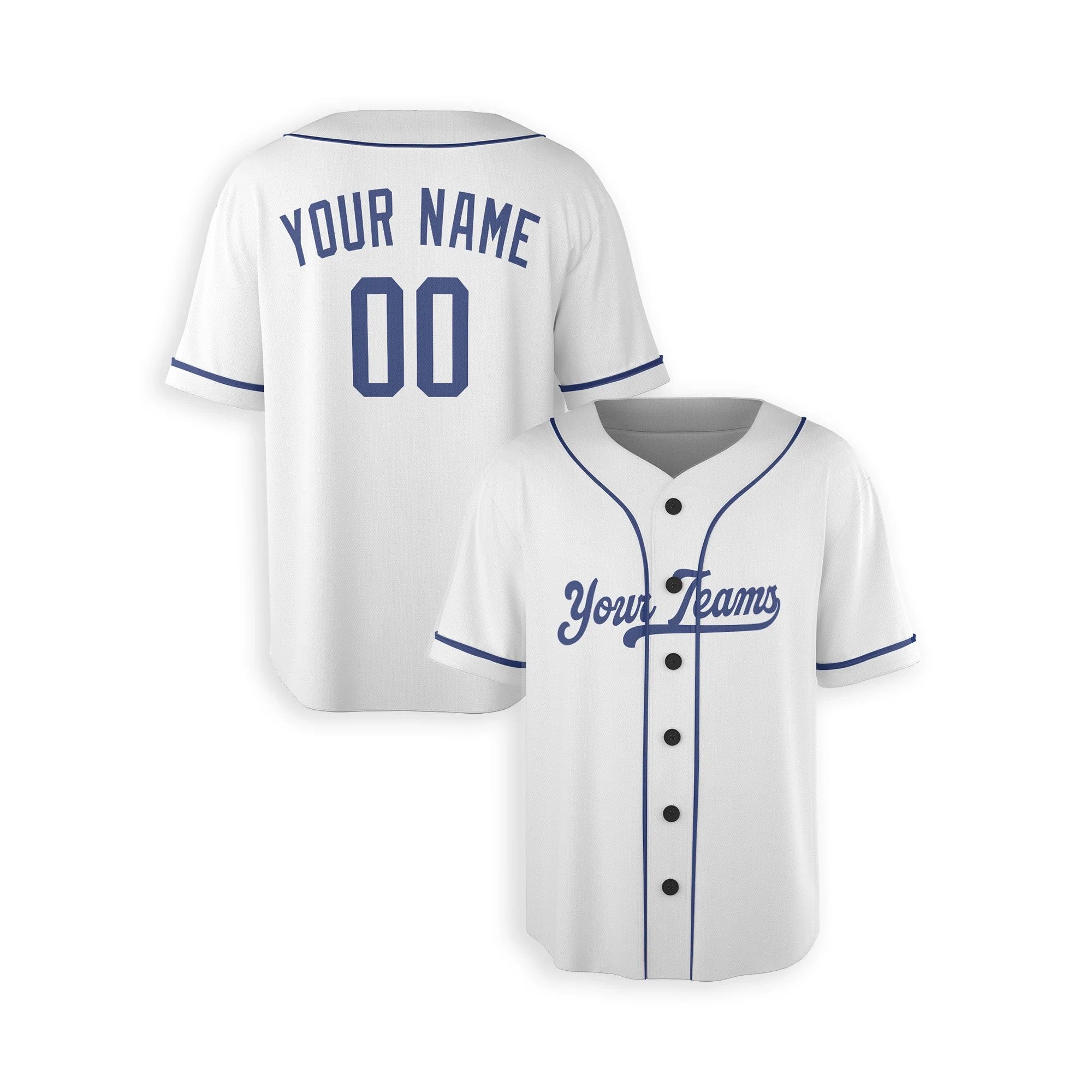 Los Angeles Dodgers Custom Stitched Baseball Jersey Personalized Name & Number Home Style Shirt