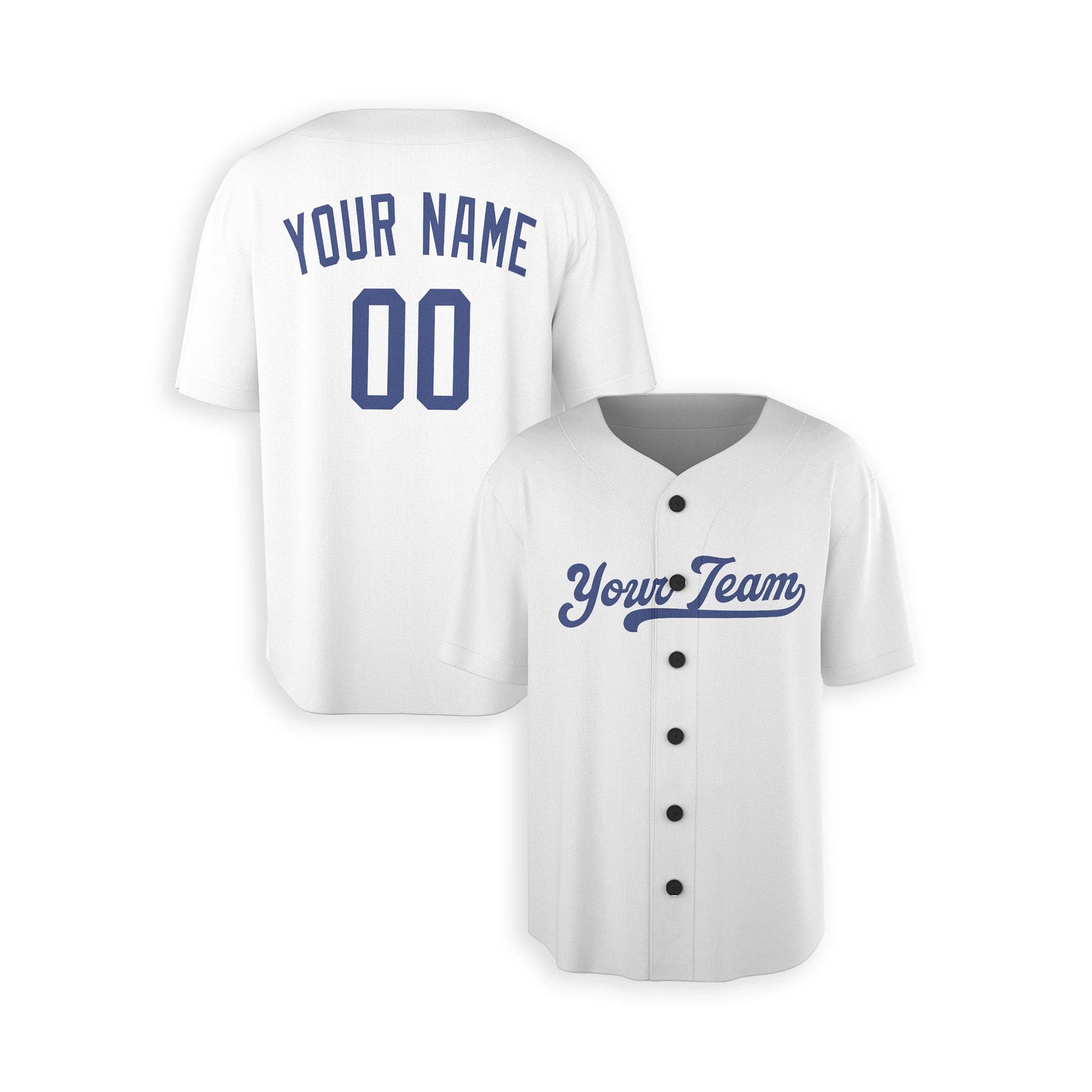 Los Angeles Dodgers Custom Stitched Baseball Jersey Personalized Name & Number Home Style Shirt No Piping