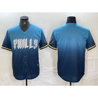 Philadelphia Phillies Blank Blue 2024 City Connect Limited Stitched Baseball Jersey