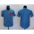 Philadelphia Phillies Blank Blue Cool Base Stitched Baseball Jersey