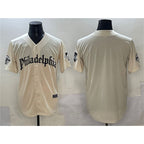 Philadelphia Phillies Blank Cream Gothic Vapor Limited Stitched Baseball Jersey