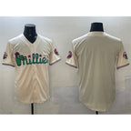 Philadelphia Phillies Blank Cream Phanatic Limited Stitched Baseball Jersey