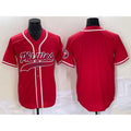 Philadelphia Phillies Blank Red Cool Base Stitched Baseball Jersey