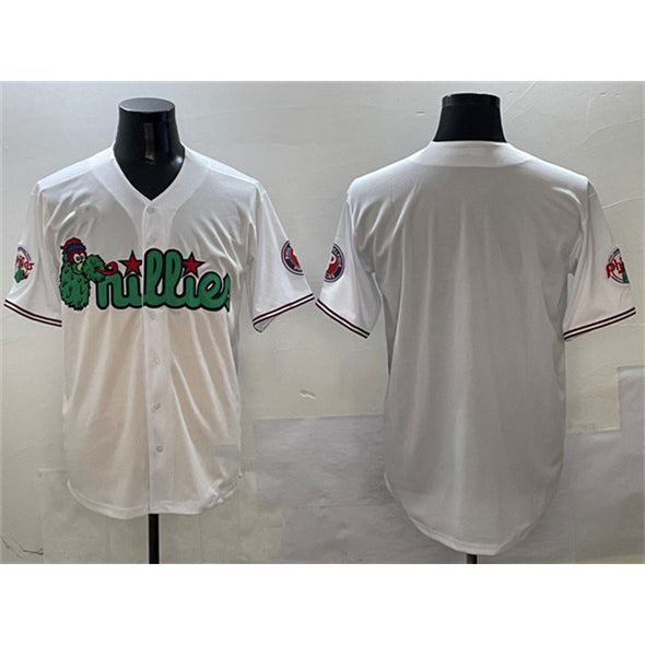 Philadelphia Phillies Blank White Phanatic Limited Stitched Baseball Jersey