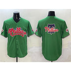 Philadelphia Phillies Team Big Logo Green Phanatic Limited Stitched Baseball Jersey