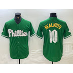 Philadelphia Phillies #10 JT Realmuto Kelly Green Cool Baseball Jersey