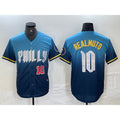 Philadelphia Phillies #10 JT Realmuto Number Blue 2024 City Connect Limited Stitched Baseball Jersey