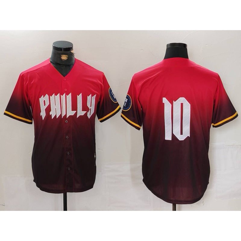 Philadelphia Phillies #10 JT Realmuto Red 2024 City Connect Limited Stitched Baseball Jersey