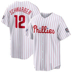 Philadelphia Phillies #12 Kyle Schwarber 2026 All-Star Game White Replica Baseball Jersey