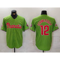 Philadelphia Phillies #12 Kyle Schwarber Green With Patch Stitched Cool Baseball Jersey