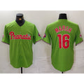 Philadelphia Phillies #16 Brandon Marsh Green With Patch Stitched Cool Baseball Jersey