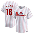 Philadelphia Phillies #16 Brandon Marsh White Home Limited Player Baseball Jersey