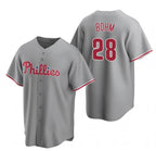 Philadelphia Phillies #28 Alec Bohm Gray Road Baseball Jersey
