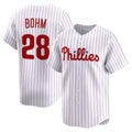 Philadelphia Phillies #28 Alec Bohm White Home Limited Player Baseball Jersey