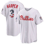 Philadelphia Phillies #3 Bryce Harper 2026 All-Star Edition Stars & Stripes White Stadium Baseball Jersey