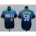 Philadelphia Phillies #50 Orion Kerkering Number Blue 2024 City Connect Limited Stitched Baseball Jersey