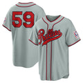 Philadelphia Phillies #59 Jhoan Duran Gray 2026 Field of Dreams Stadium Baseball Jersey