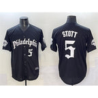 Philadelphia Phillies #5 Bryson Stott Black Gothic Vapor Limited Stitched Baseball Jersey
