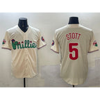 Philadelphia Phillies #5 Bryson Stott Cream Phanatic Limited Stitched Baseball Jersey
