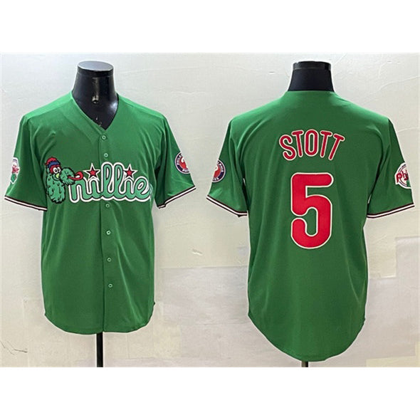 Philadelphia Phillies #5 Bryson Stott Green Phanatic Limited Stitched Baseball Jersey
