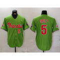 Philadelphia Phillies #5 Bryson Stott Number Green With Patch Stitched Cool Baseball Jersey