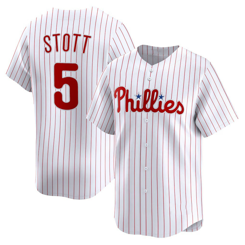 Philadelphia Phillies #5 Bryson Stott White Home Limited Player Baseball Jersey