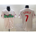 Philadelphia Phillies #7 Trea Turner White Phanatic Cool Base Stitched Baseball Jersey