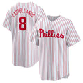 Philadelphia Phillies #8 Nick Castellanos White Replica Player Baseball Jersey