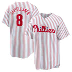 Philadelphia Phillies #8 Nick Castellanos White Replica Player Baseball Jersey