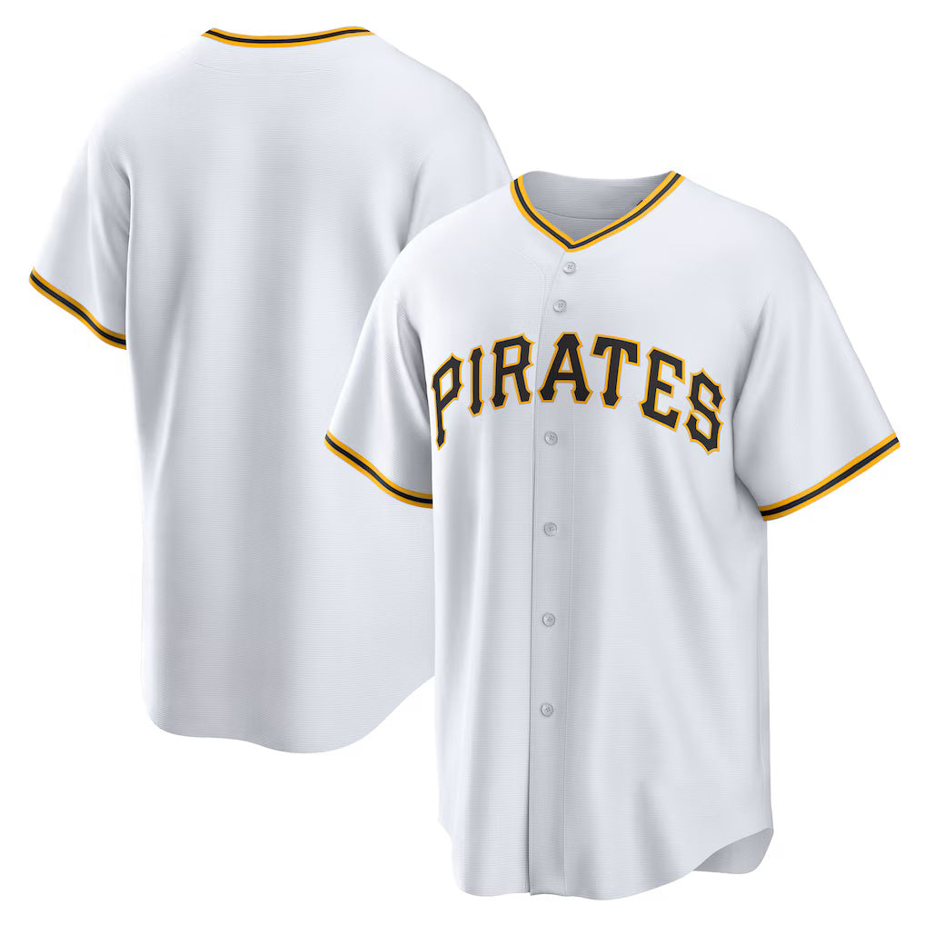 Pittsburgh Pirates White Home Replica Team Baseball Jersey