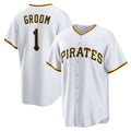 Pittsburgh Pirates White #1 Groom Home Replica Baseball Jersey